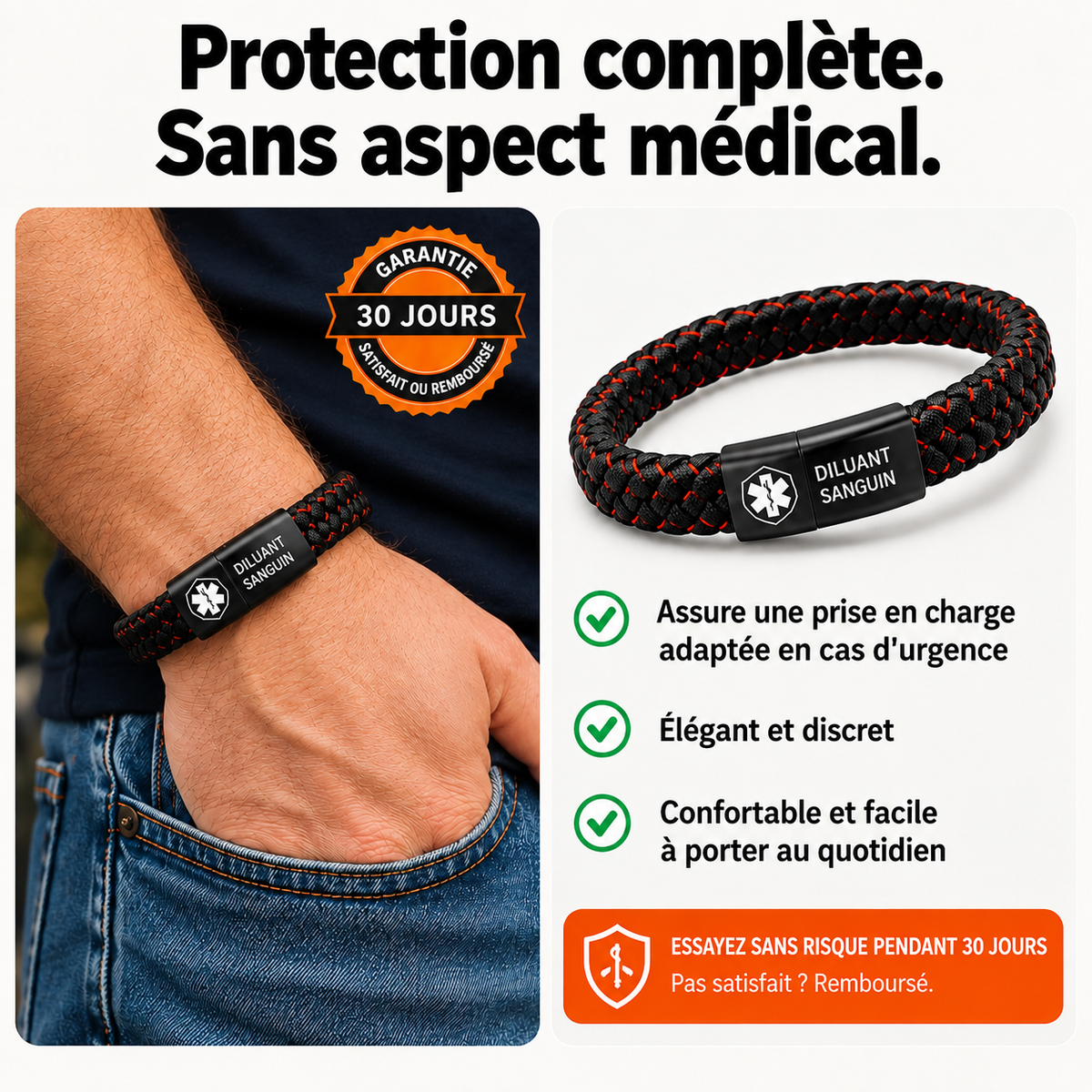 Bracelet anticoagulant