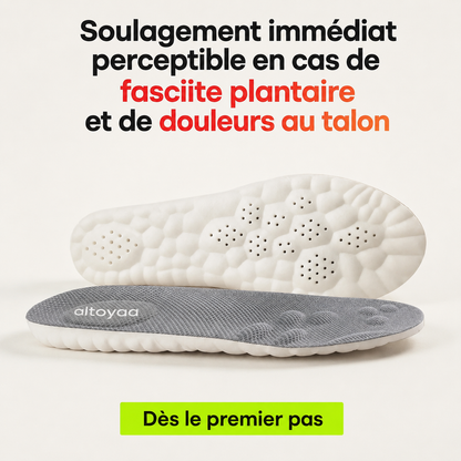 Semelles orthopédiques pour soulager les douleurs au talon et la fasciite plantaire