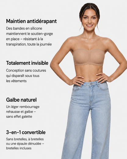 Soutien-gorge invisible sans bretelles