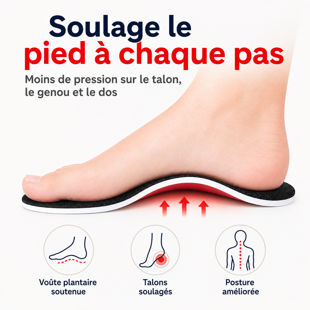 Semelles Altoyaa™ avec soutien de la voûte plantaire
