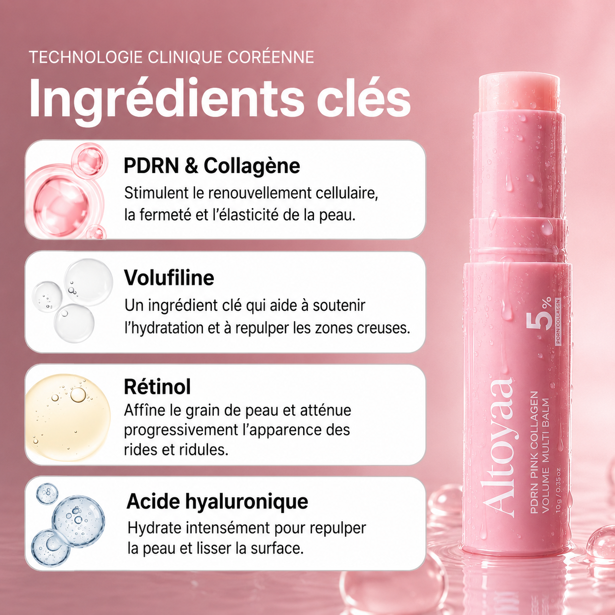 Baume volumisant au collagène PDRN 2.0