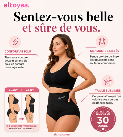Culotte gainante taille haute — Effet ventre plat sans coutures