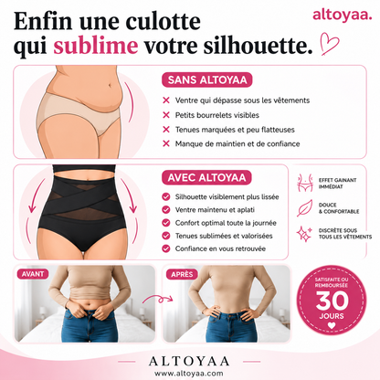 Culotte gainante taille haute — Effet ventre plat sans coutures
