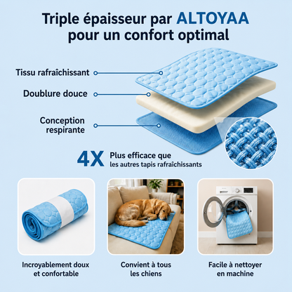 Tapis rafraîchissant pour chien Altoyaa™
