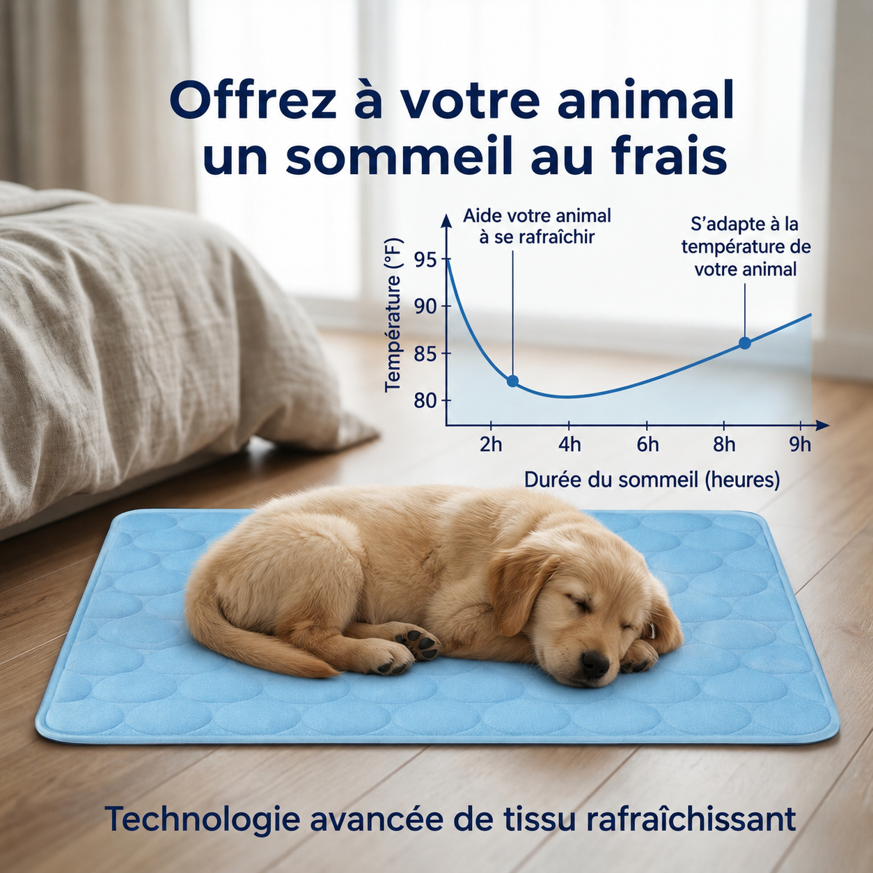 Tapis rafraîchissant pour chien Altoyaa™