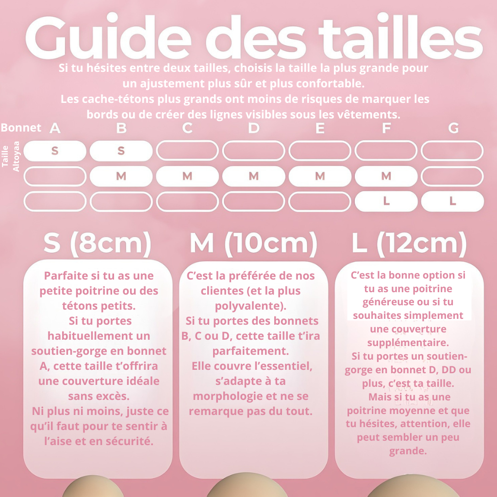 Cache-tétons sans adhésif