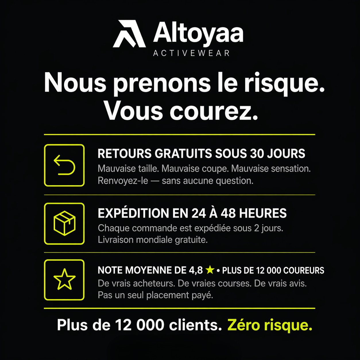 Short de course Altoyaa run 2 en 1