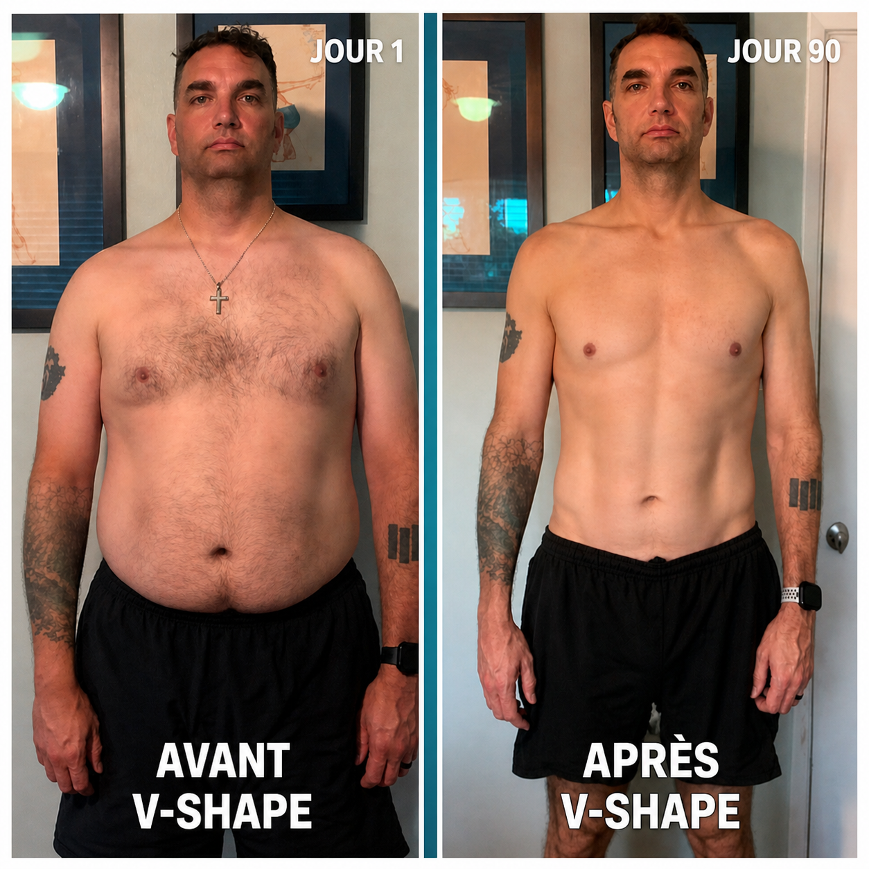 V-Shape – Ressentez la puissance de la confiance en vous, de l’énergie et de la force.
