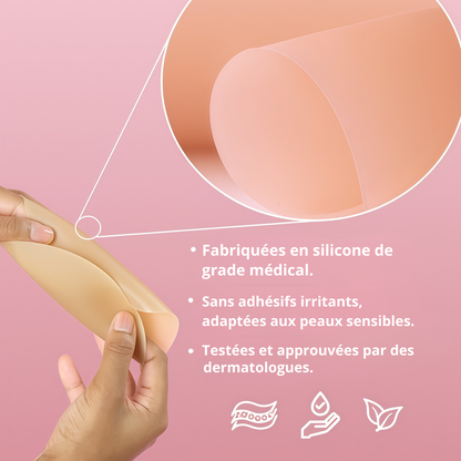Cache-tétons sans adhésif